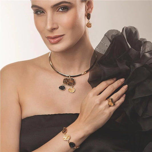 18K gold-plated pendant