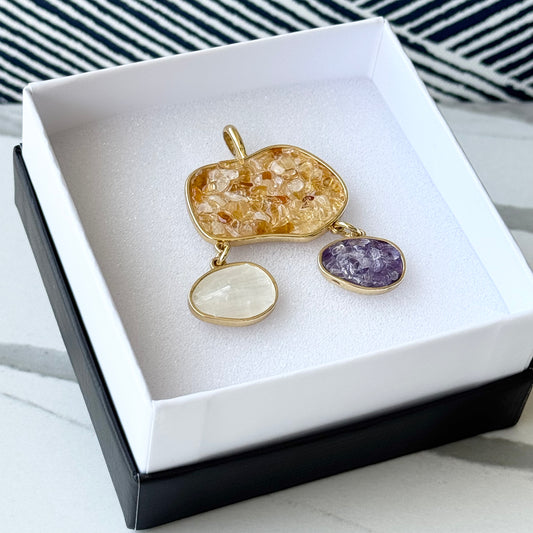 18K gold-plated pendant