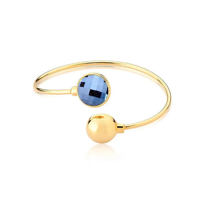 18K gold-plated bracelet with pearl star stone
