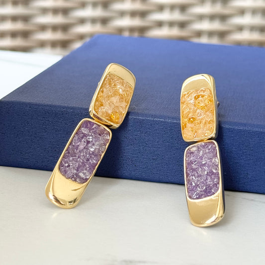 18K gold-plated earring