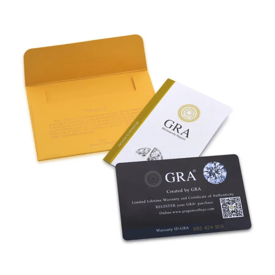 Oval Blue Topaz and Moissanite Ring in Rhodium-Plated Sterling Silver – 4x4mm, 0.6ct